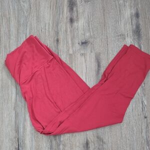 Aerie Offline High-Rise Leggings in Deep Red XL